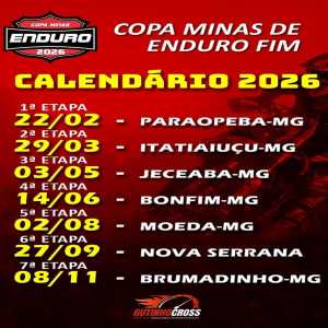 Copa Minas de Enduro 2026 - Brumadinho