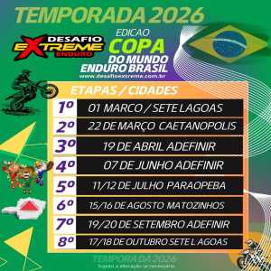 Copa Desafio Extreme de Enduro 2026 - 8ª Etapa