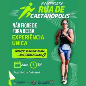 III Corrida de Rua de Caetanópolis 2026